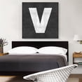 thumbnail image 2 of ARTCANVAS Chalkboard Alphabet Letter V Canvas Art Print - Size: 36" x 36" (1.50" Deep), 2 of 9