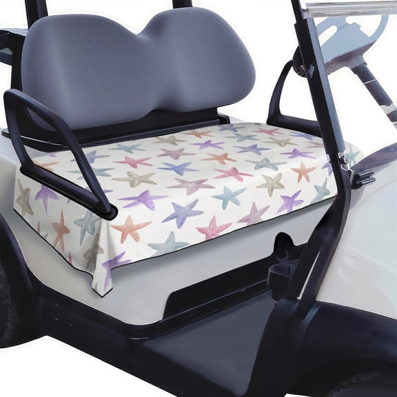 Fit 51" x 31" Golf Cart Front Seat Cover, Soft Microfiber Towel for EZGO RXV, Club Car DS & Precedent, Yamaha