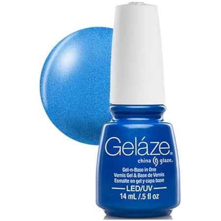 Gelaze Gel-N-Base Polish, Splish Splash, 0.5 Fluid Ounce