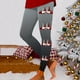 thumbnail image 1 of MKLEKYY Leggings para mujer, leggings de entrenamiento, leggings con estampado navideño, pantalones de bloques de color, leggings suaves y elásticos. 4860, 1 of 4