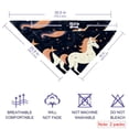 thumbnail image 2 of Unicorn Pack of Two Translucent Light and Breathable Chiffon Yarn Dog Bandanas - 40.6x40.6x58/16x16x22.8in, 53.3x53.3x76.2/20.9x20.9x30 in, 2 of 5