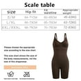 thumbnail image 3 of Body para mujer, moldeador de abdomen, sin costuras, hasta medio muslo, moldeador de cuerpo completo, ajustable, marrón, 3 of 6