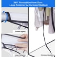 thumbnail image 4 of MISSLO 60 Inch Clear Garment Rack Cover Extra Long Garment Bag for Closet Storage Dustproof Clothes Rail Cover Hanging Protector for Coat, Suit, Dress, 4 of 8