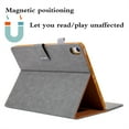 thumbnail image 4 of Luxury Leather Case Compatible with iPad 10.9y 2022 PU Leather+Soft TPU with Magnetic Kickstand Shockproof Full Protection Lanyard Card Slot Case Cover for iPad 10.9y 2022,Gray, 4 of 7