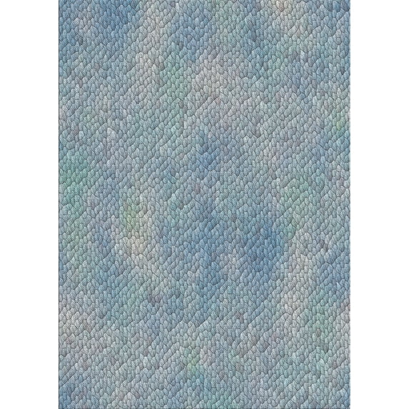 Ahgly Company Indoor Rectangle Patterned Green Novelty Area Rugs, 6' x 9'