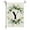 Y_Base#54778, variant on Last Chance Qaailabf Ins Style, 26 Letters+green Plant Printing, Flax Garden Flag, First Letter Of Surname, Hanging Flag At The Gate Of Courtyard