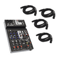 thumbnail image 2 of Peavey PV 6 BT 6 Channel Compact Mixing Mixer Console with Bluetooth + 4 XLR Cables, 2 of 4