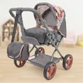 thumbnail image 7 of 509 Crew: Melange Flora - Kelly Deluxe Doll Pram - Matching Bag, Removable Carrycot, Large Canopy, Shopping Basket, Doll Accessory, Kids Toy, Ages 3+, 7 of 7