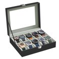 thumbnail image 1 of SONGMICS Caja de reloj con tapa de cristal y 10 compartimentos, 1 of 5