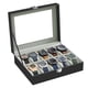 thumbnail image 1 of SONGMICS Caja de reloj con tapa de cristal y 10 compartimentos, 1 of 5