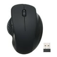 thumbnail image 1 of 2.4G Wireless Optical Vertical Mouse 6 Keys Ergonomic Office Mouse 3 Adjustable DPI Comfortable Hand Feel for PC Laptop Black, 1 of 8