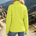 thumbnail image 6 of Mifsaly Womens Softshell Jacket Full Zip Stand Collar Windbreaker Long Sleeve Casual Outdoor Coat with Zipper Pockets Yellow,XXL, 6 of 9