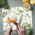 thumbnail image 3 of CounterArt Green Flower Fields 3mm Tempered Glass Cutting Board 10" by 8", 3 of 8