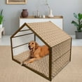 thumbnail image 2 of Eggplant Pet House, Eggplant Tomato Relish Onion Going Green Eating Organic Tasty Preserve Nature, Outdoor & Indoor Portable Dog Kennel with Pillow and Cover, 5 Sizes, Multicolor, by Ambesonne, 2 of 4