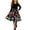 Multicolor-27, variant on Mitankcoo Girls Halloween Dresses Long Sleeve Crew Neck Swing Midi Dress with Belt for Casual Wear 5-14Y