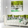 thumbnail image 3 of Designart Erawan Waterfall View - Photography Throw Pillow - 18x18, 3 of 5