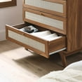 thumbnail image 7 of Dresser Drawer Chest, Walnut, Wood, Bedroom Living, Modern Contemporary HB35712, 7 of 7