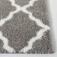 thumbnail image 3 of SAFAVIEH Tahoe Gerald Quatrefoil Shag Area Rug, 9' x 12', Grey/White, 3 of 8