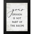thumbnail image 2 of lettered And lined 12x14 Black Modern Framed Museum Art Print Titled - Your Opinion I, 2 of 5