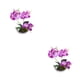 thumbnail image 2 of Maceta de cerámica Toystoory con decoración de jardín de flores artificiales de orquídeas falsas, 2 of 6