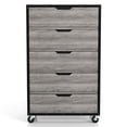 thumbnail image 2 of Furniture of America Sheeren Wood 5-Drawer Dresser in Vintage Gray Oak, 2 of 9