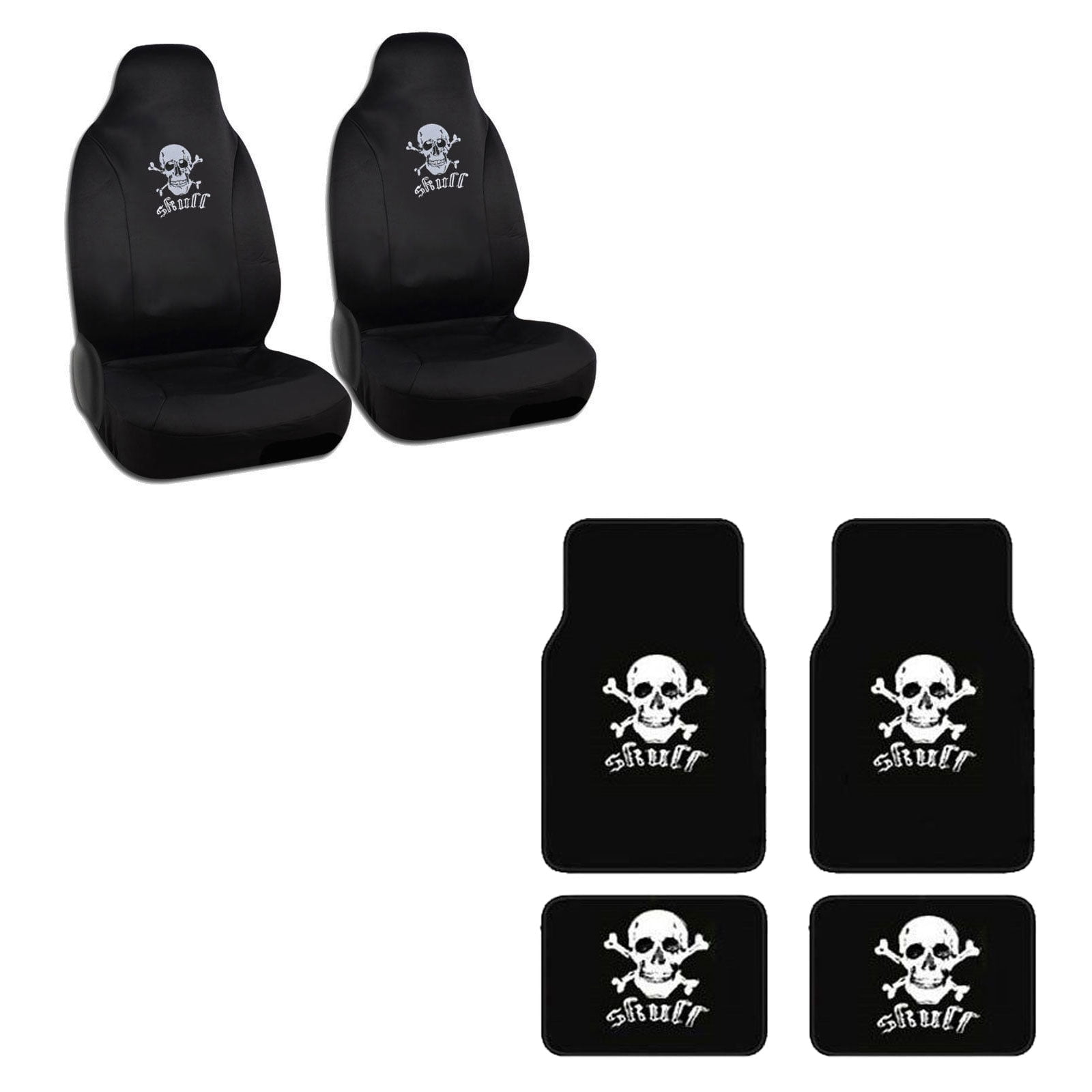 skull seat covers walmart