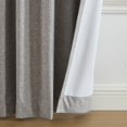 thumbnail image 4 of Elrene Home Fashions Solace Max-Blackout Solid Texture Window Curtain Panel, Gray, 52" x 95", 4 of 8