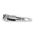 thumbnail image 3 of Auriga Fine Jewelry 14K White Gold w/Black Rhodium White and Black Diamond Ring for Women Size 7, 3 of 6