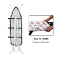 thumbnail image 4 of HELLHERO Colorful Butterflies Ironing Board Cover 3 Fasteners Iron Board Cover Replacement Adjustable Fastener Elastic Edge, 4 of 5