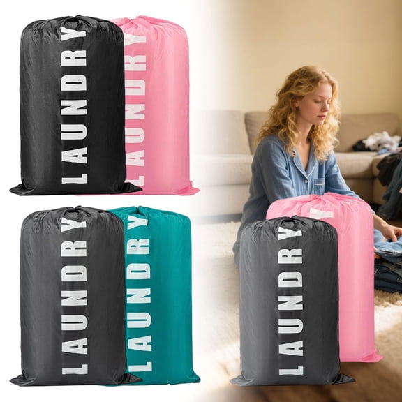 Mifelio Travel Laundry Bag, Dirty Clothes Organizer, Large Capacity Laundry Storage Bag, Foldable Clothes Hamper Bag for Travel Home #03
