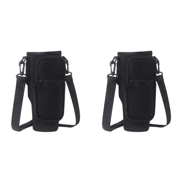 Botella de agua, funda para taza de 40oz, funda portátil de 40oz, soporte para llave de teléfono, color negro