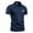 Navy, variant on Mens Plus Size Shirts Men Short-Sleeved Turn-Down Collar Solid Buttons Blouse Shirt Tops