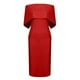 thumbnail image 4 of Vestido hasta la rodilla de graduación con cremallera de color sólido sin mangas con hombros descubiertos a la moda para mujer Fridja  hjkh837, 4 of 6