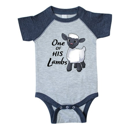 

Inktastic One of His Lambs- Easter sheep Gift Baby Boy or Baby Girl Bodysuit