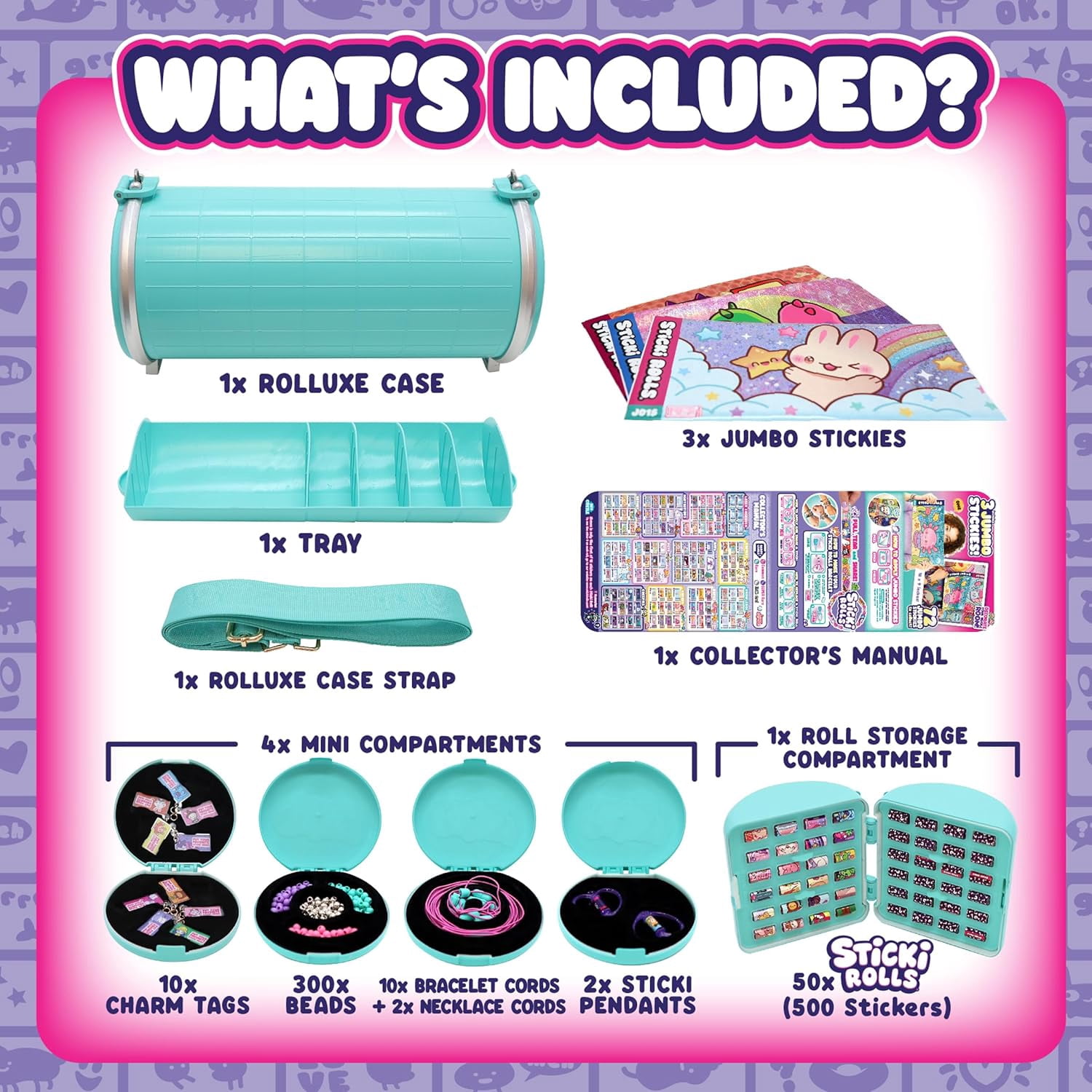 Sticki Rolls Sticki Rolluxe Series 2 Glam Handbag and Craft Kit