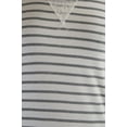 thumbnail image 3 of Jenni Womens Ivory Grey Long-Sleeve Striped Sleep Tee XS, 3 of 3