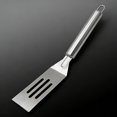 thumbnail image 3 of Stainless Steel Mini Slotted Spatula, Non-Stick Kitchen Cooking Spatula, Durable Baking Cookie Turner, Heat Resistant Metal Spatula, Multi-Use Kitchen Spatula for Home Baking Cooking, 1pcs, A, 3 of 3