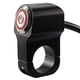 thumbnail image 1 of Interruptor de botón para manillar de motocicleta ATV de 12 V, 22 mm (7/8"), luz de emergencia, luz antiniebla, freno, encendido y apagado (rojo), 1 of 5