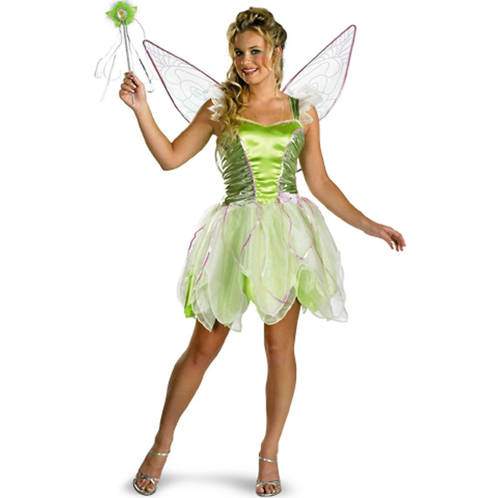 Adult Deluxe Tinker Bell Costume Disguise 6550 - Walmart.com - Walmart.com
