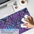 thumbnail image 4 of Long Mouse Pads for Desk,Purple and Blue Damask Pattern Desk Mats on Top Of Desks, Desk Mouse Pad Extra Large with 3mm Non-Slip Base and Stitched Edge for Gaming,Office,Work,Home 31.5"x11.8", 4 of 6