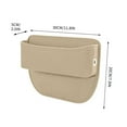 thumbnail image 3 of Lilixerw Car Seat Gap Filler Organizer,Car Seat Organizer,Seat Gap Storage Box with Cup Holders for Drink,Car Leather Cup Holder Gap Bag Front Seat for Phone,Sunglasses,Keys, 3 of 7