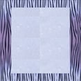 thumbnail image 1 of Ahgly Company Indoor Square Patterned Heavenly Blue Area Rugs, 6' Square, 1 of 6