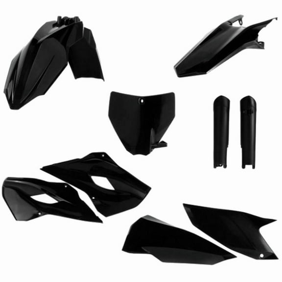 Acerbis Full Plastic Kit, Black Fits Husky Mx 15-15 2403080001
