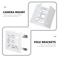 Multiple Use Store PTOOTP Universal White Iron Pole Mounting Bracket for Security Camera ...