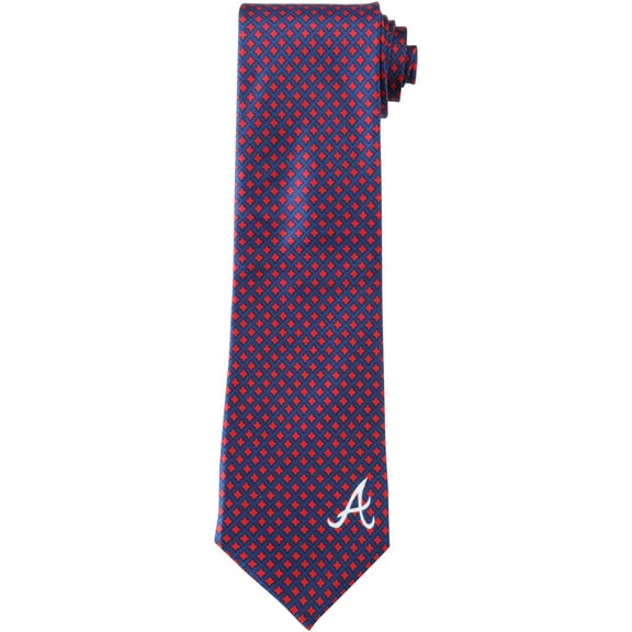 Men's Atlanta Braves Diamante Print Silk Tie
