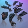 thumbnail image 3 of Lawn Zombie Hands Scary Halloween Decoration Realistic Life Size Prop 8 Pack, 3 of 5