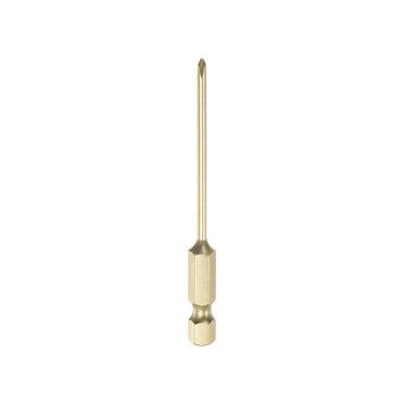 Uxcell PH0 Phillips Head Screwdriver Drill Bit 3" Length 0.1" Dia 1/4 Inch Hex Shank S2 Steel Magnetic Cross Head