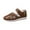 Brown, variant on Sandals for Women Thick Heel Closed Toe Summer Daily Shoes Fashion Casual Spring Summer Comfortable Solid Color Hollow Breathable Thick-Soled Sandals