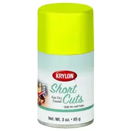 1PC Krylon SCS-036 Short Cuts Sun Yellow Gloss Spray Paint 3 Ounce (Case of 6)