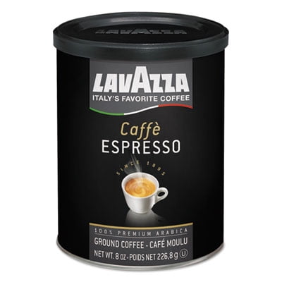 Caffe Espresso Ground Coffee, Dark Roast, 8 oz Can, Sold as 1 Each by